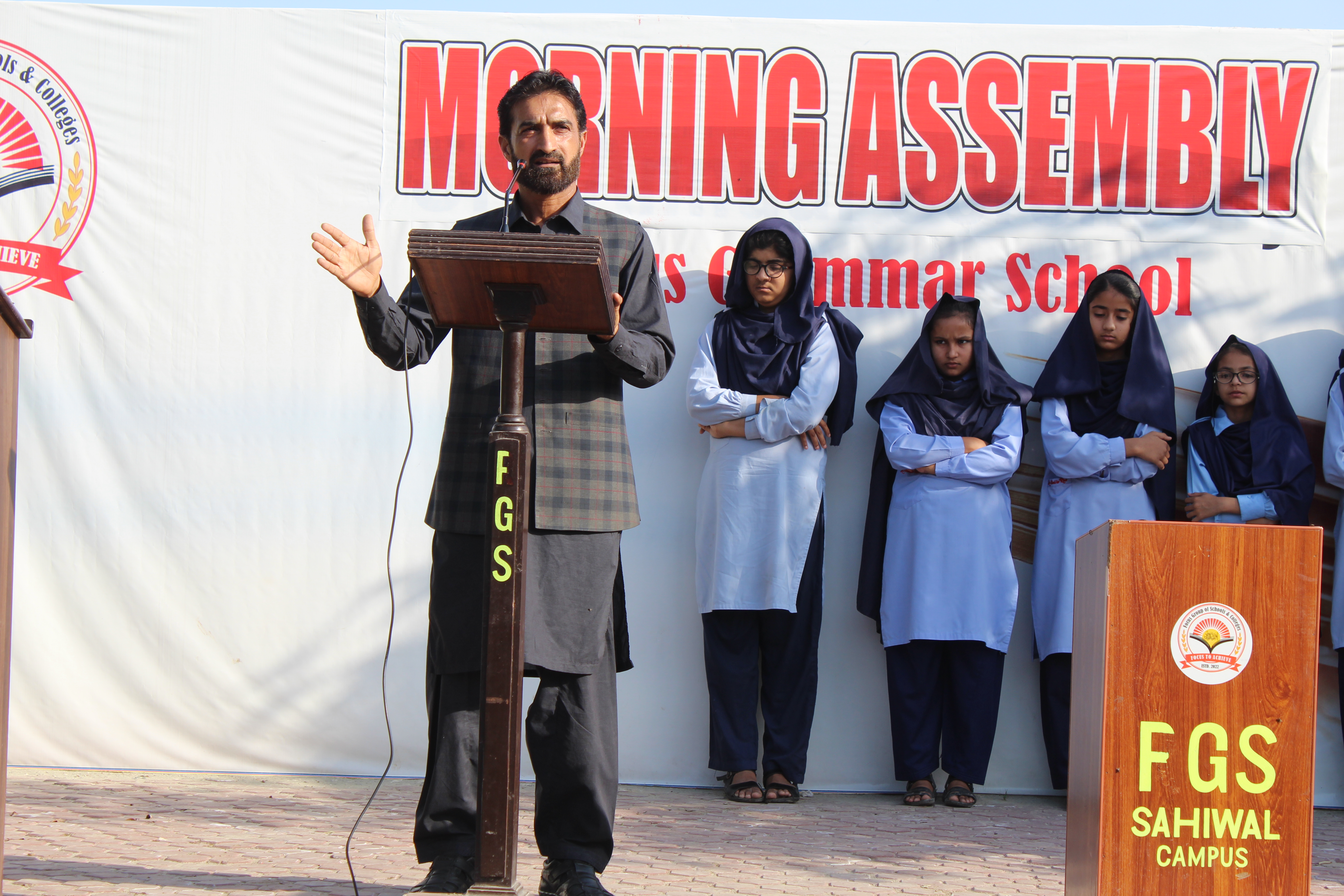Students during another school assembly