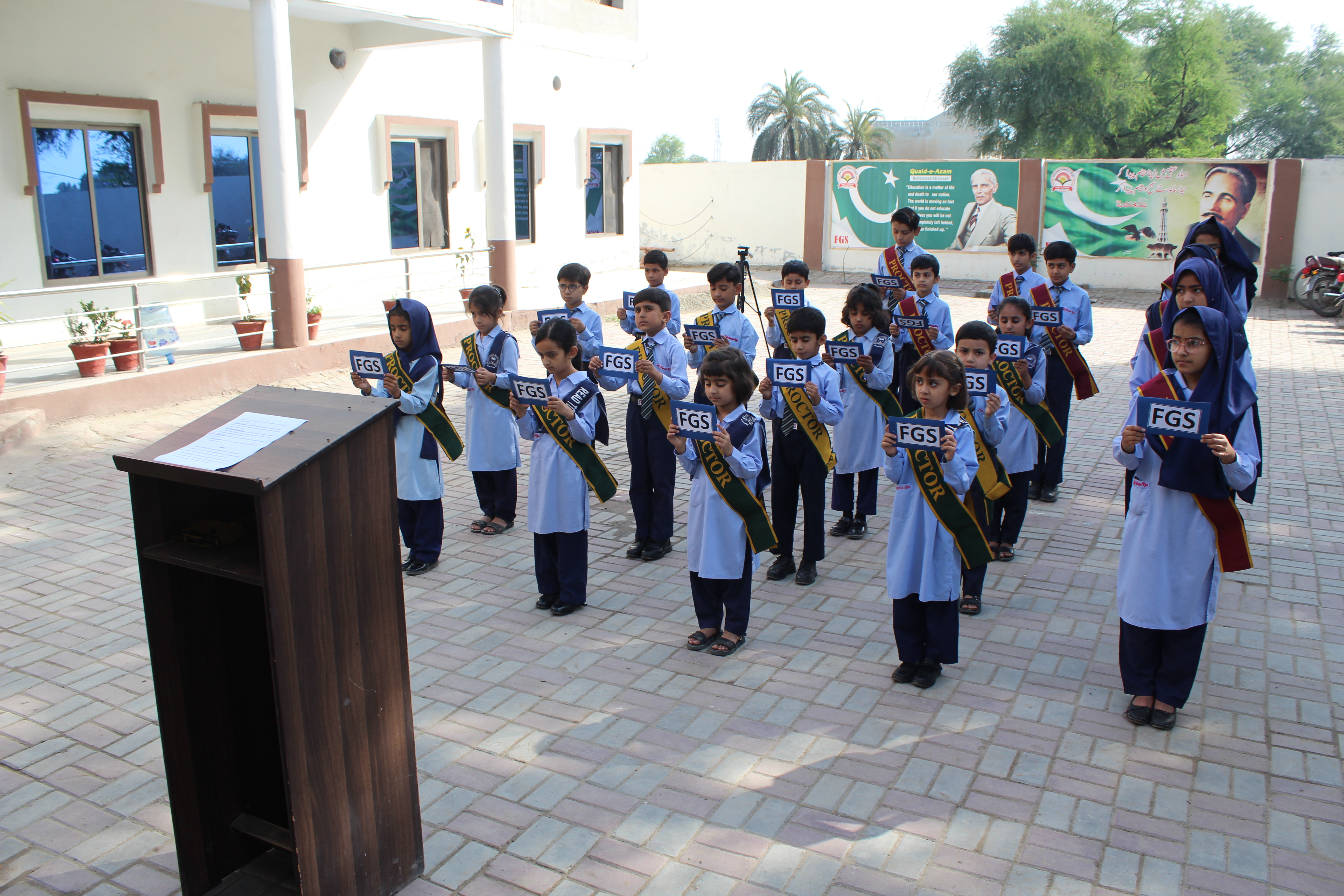 School proctors guiding and supporting students